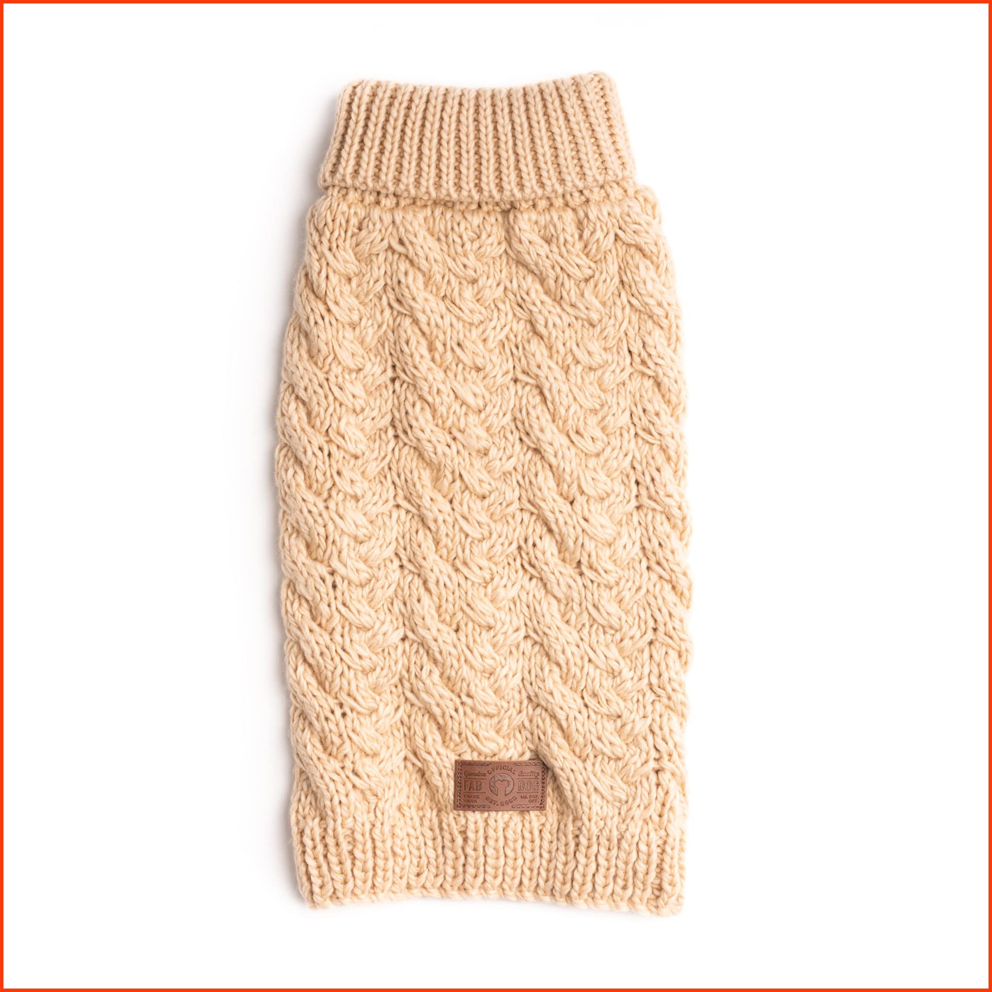並行輸入品fabdog Dog Sweater - Warm Wool Turtle Neck for All Dogs - Durable Soft Pet Sweaters Make an Ideal Gift Cre