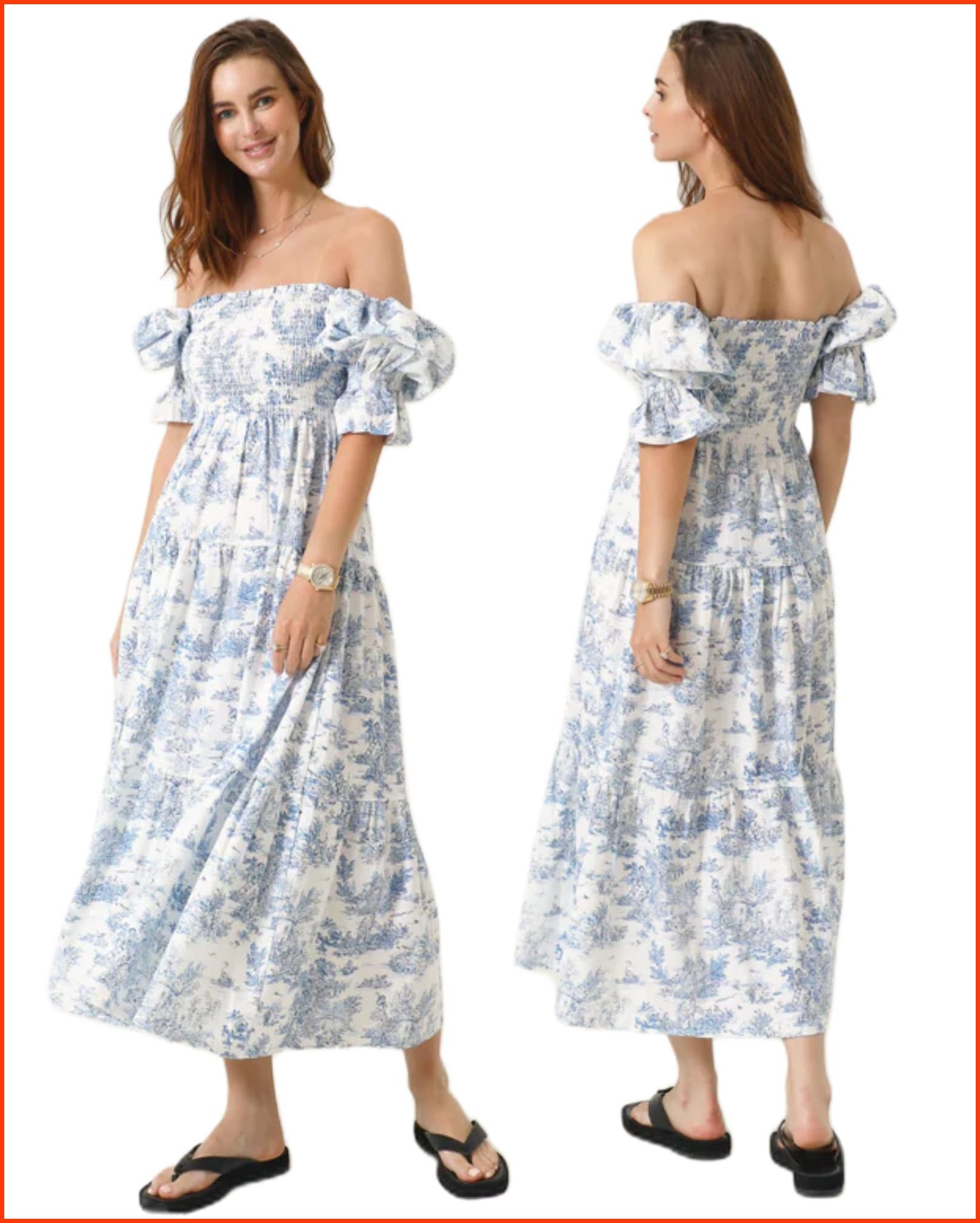 並行輸入品NOTHING FITS BUT Kiko Baby Shower Maternity Gown Womens Cotton Classic Linen Smocked Nursing Dress Short