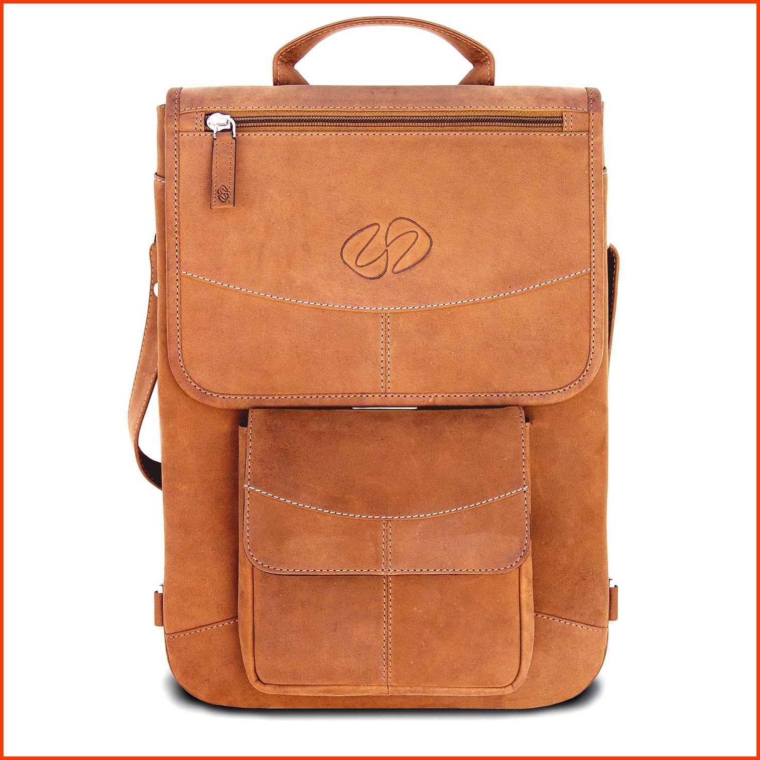 並行輸入品Michael Santoro Design Premium Leather MacBook Pro 16 inch Shoulder Bag Vintage