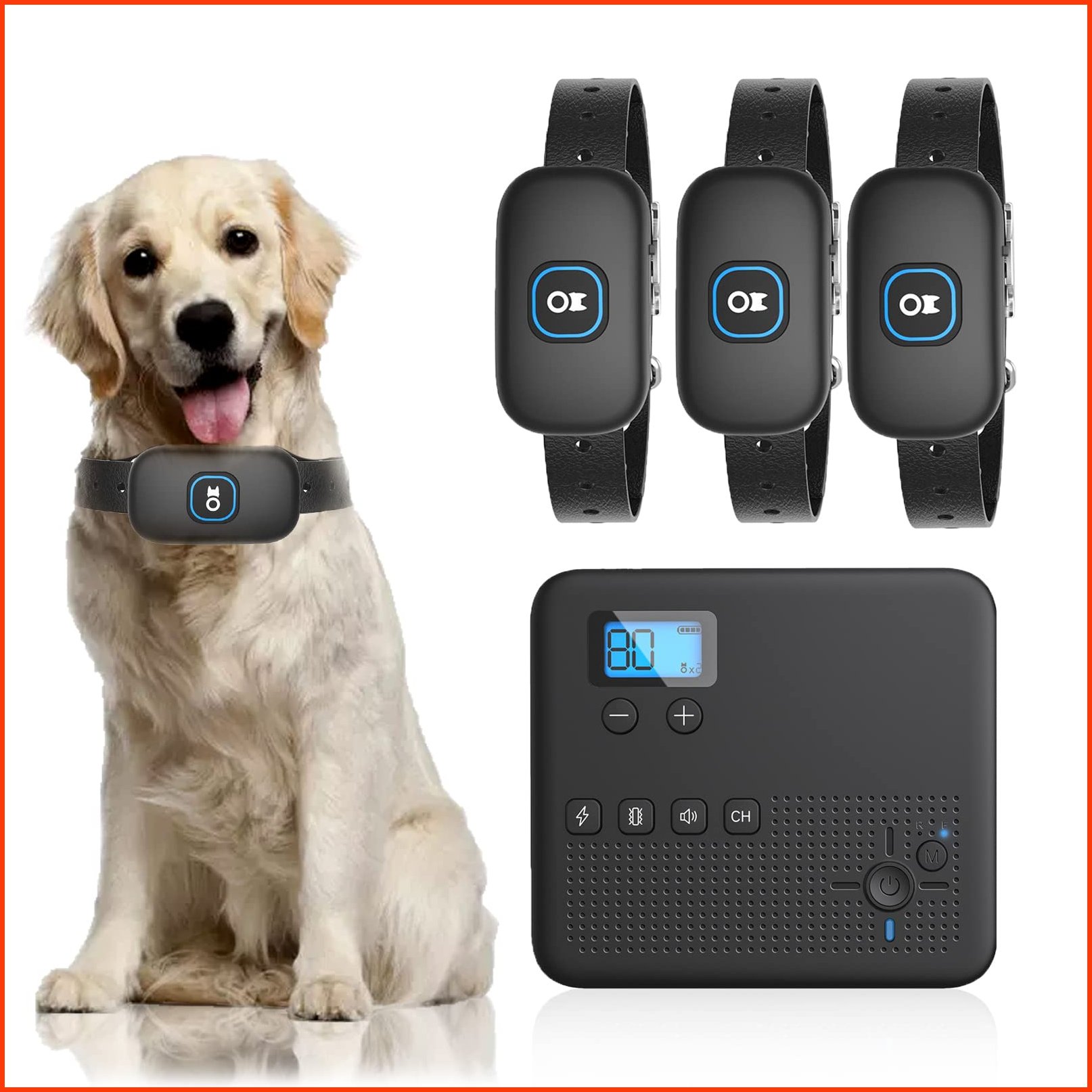 並行輸入品HEXIEDEN Wireless Dog Electric Fence Pet Boundary Containment System with Rechargeable Training Collar Receiv