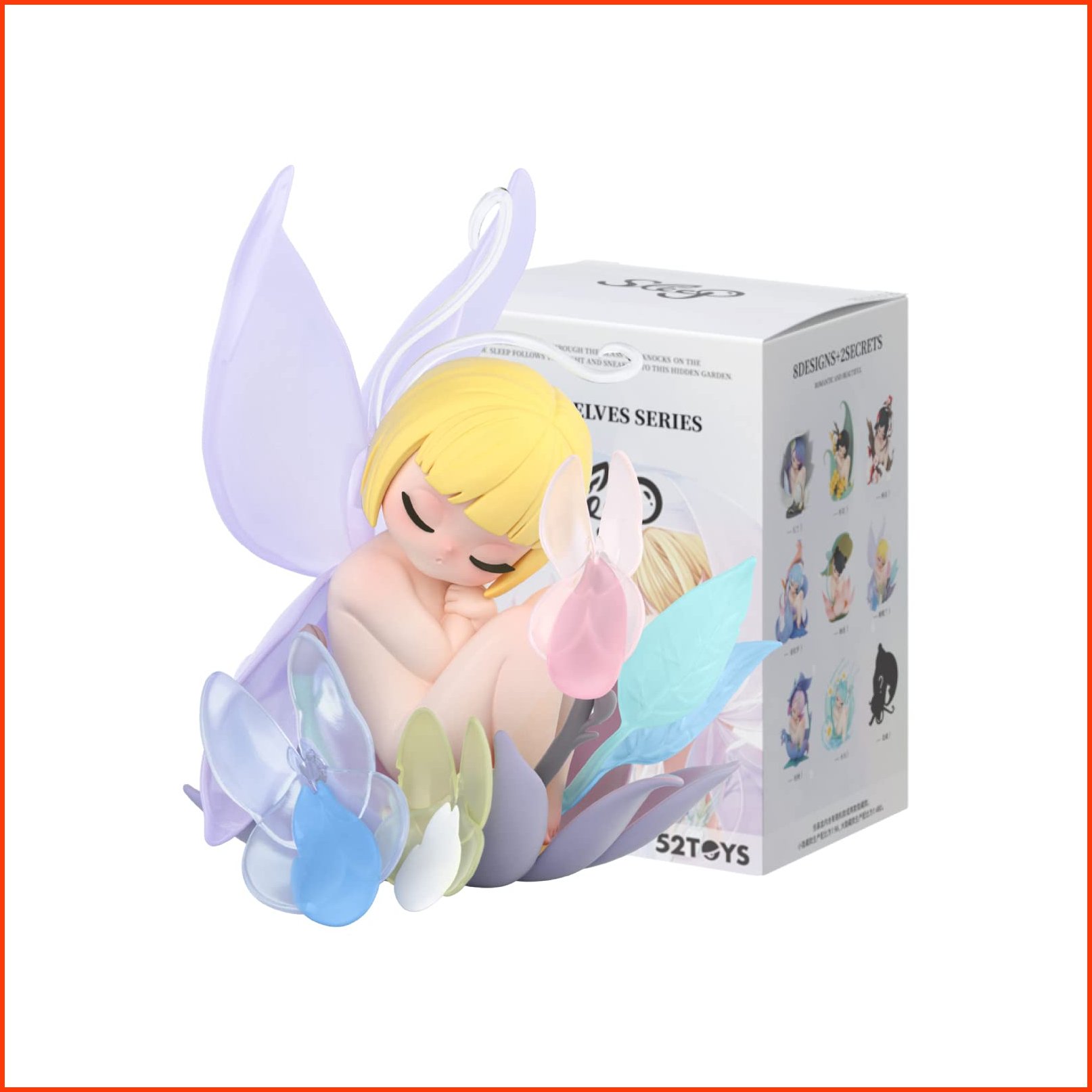 並行輸入品52TOYS Candybox Sleep Flower Elves 1Pc Action Figure Collectible Toy Desktop Decoration 3.3 Inch Best Gift