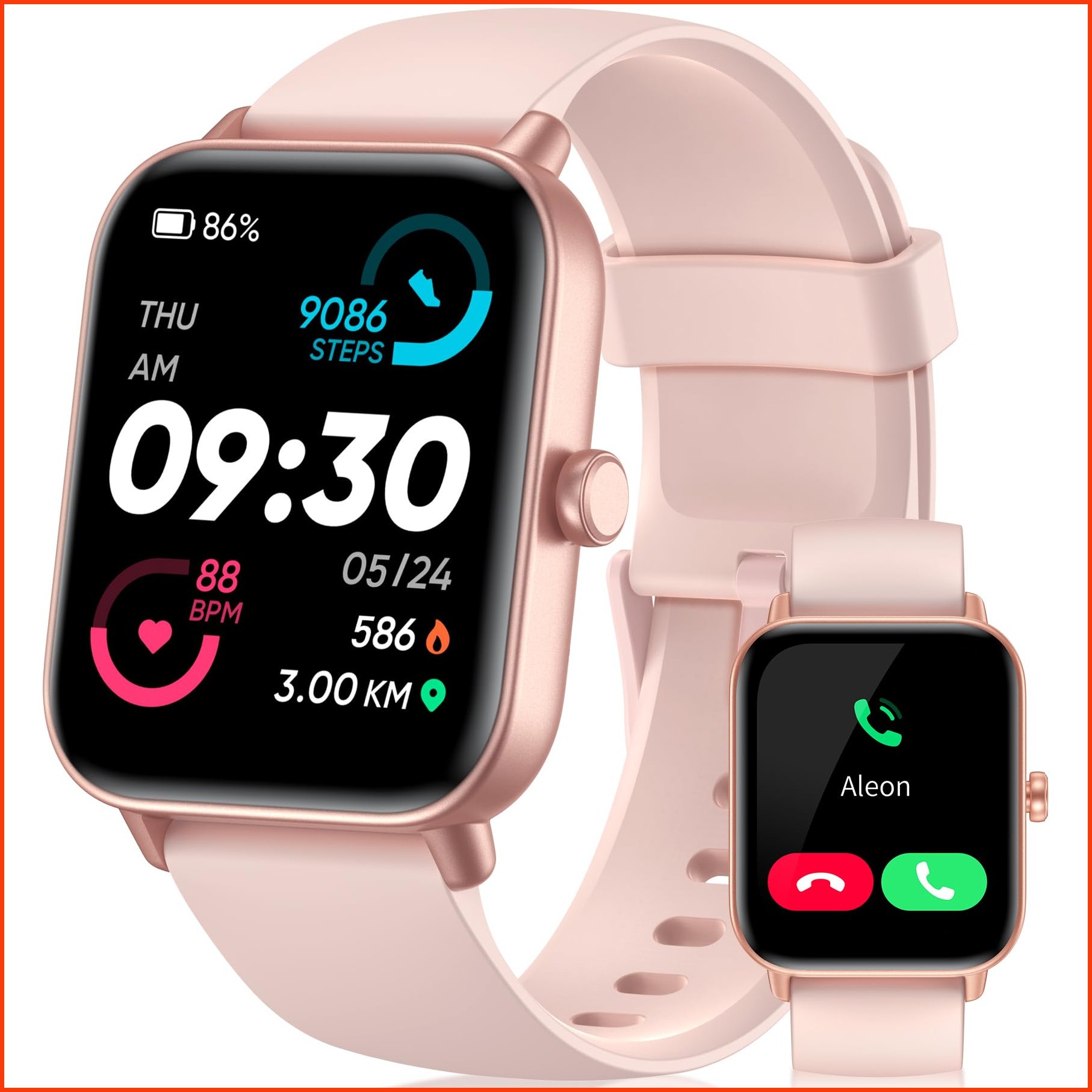 並行輸入品Smart Watch for Men Women with Bluetooth CallAlexa Built-in1.8 DIY Dial Fitness Tracker with Heart Rate Blo