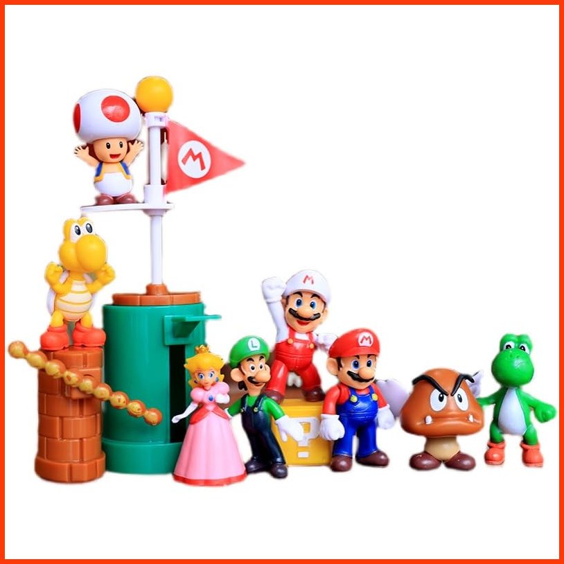 並行輸入品Mario ToysSuper Mary Action Figures ToysMario CharactersMario Bros Princess Turtle 12 Pack