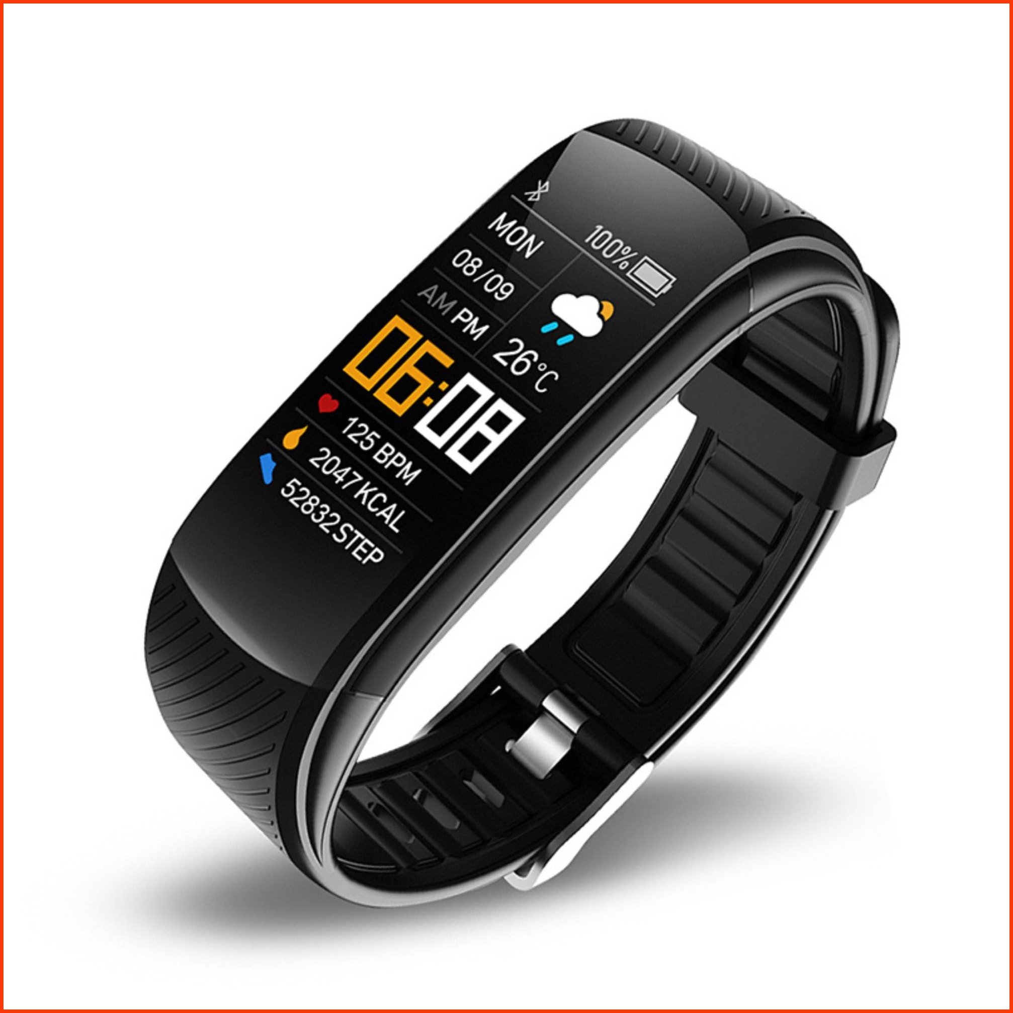 並行輸入品Vital Smart Watch and Fitness Tracker for MenWomen Sleek Activity Tracker Health Watch for Women Smart No