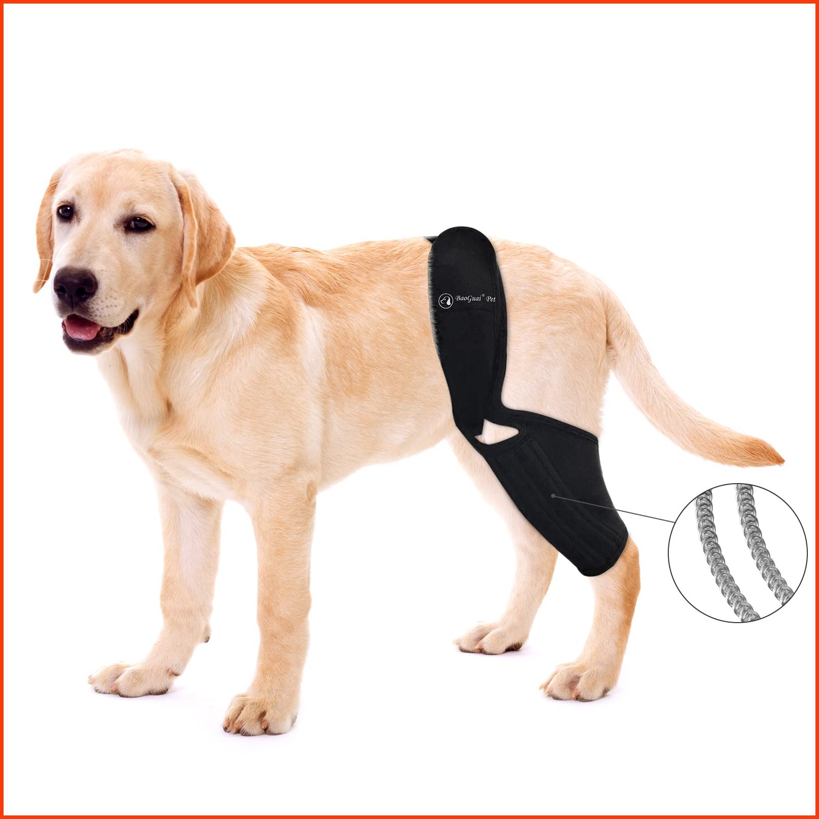 並行輸入品BaoGuai Knee Brace for Dogs ACL with Side StabilizersKnee Cap Dislocation Arthritis - Keeps The Joint Warm a