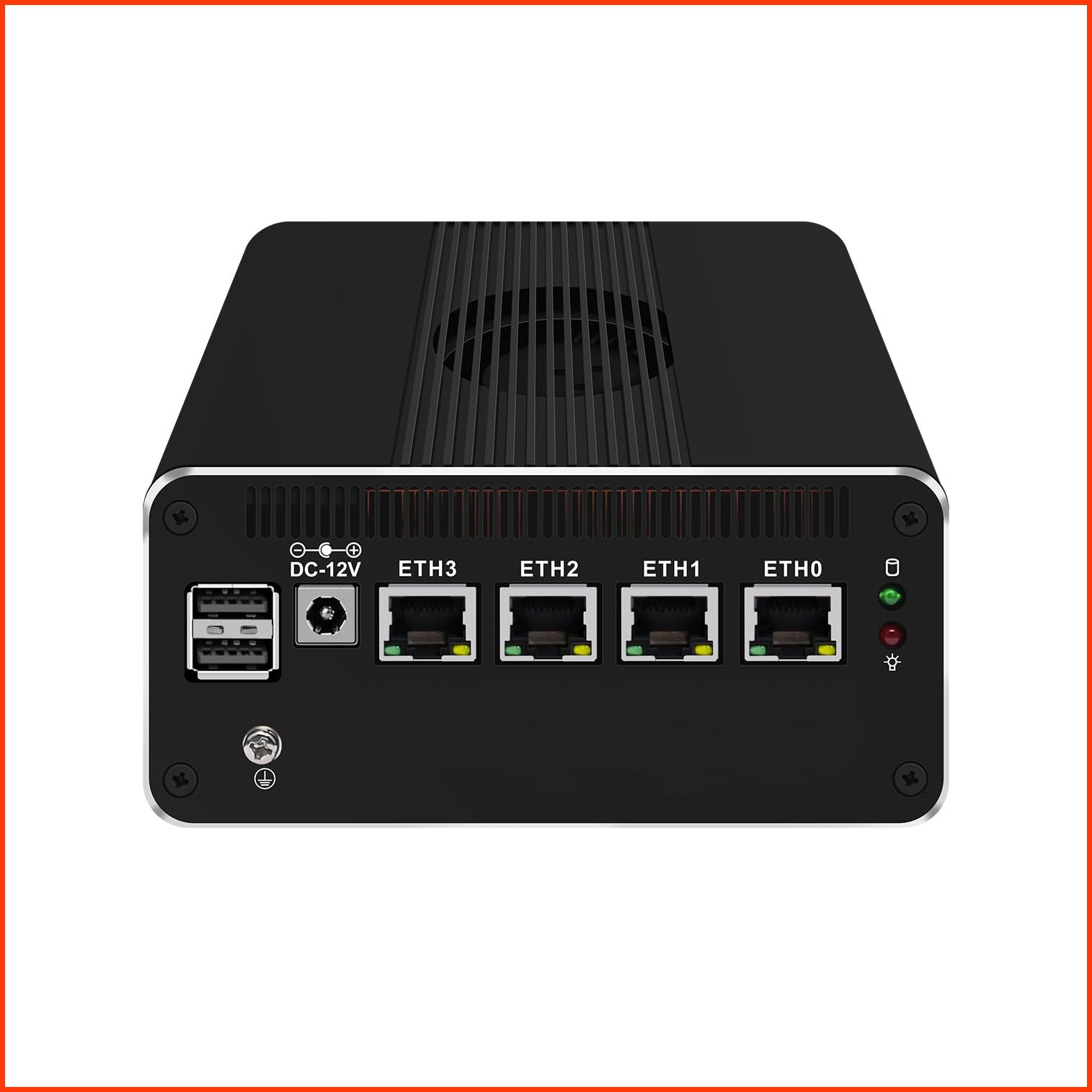 並行輸入品HUNSN Micro Firewall Appliance Mini PC OPNsense VPN Router PC Intel N100 RJ52k 4 x 2.5GbE I226-V Type-