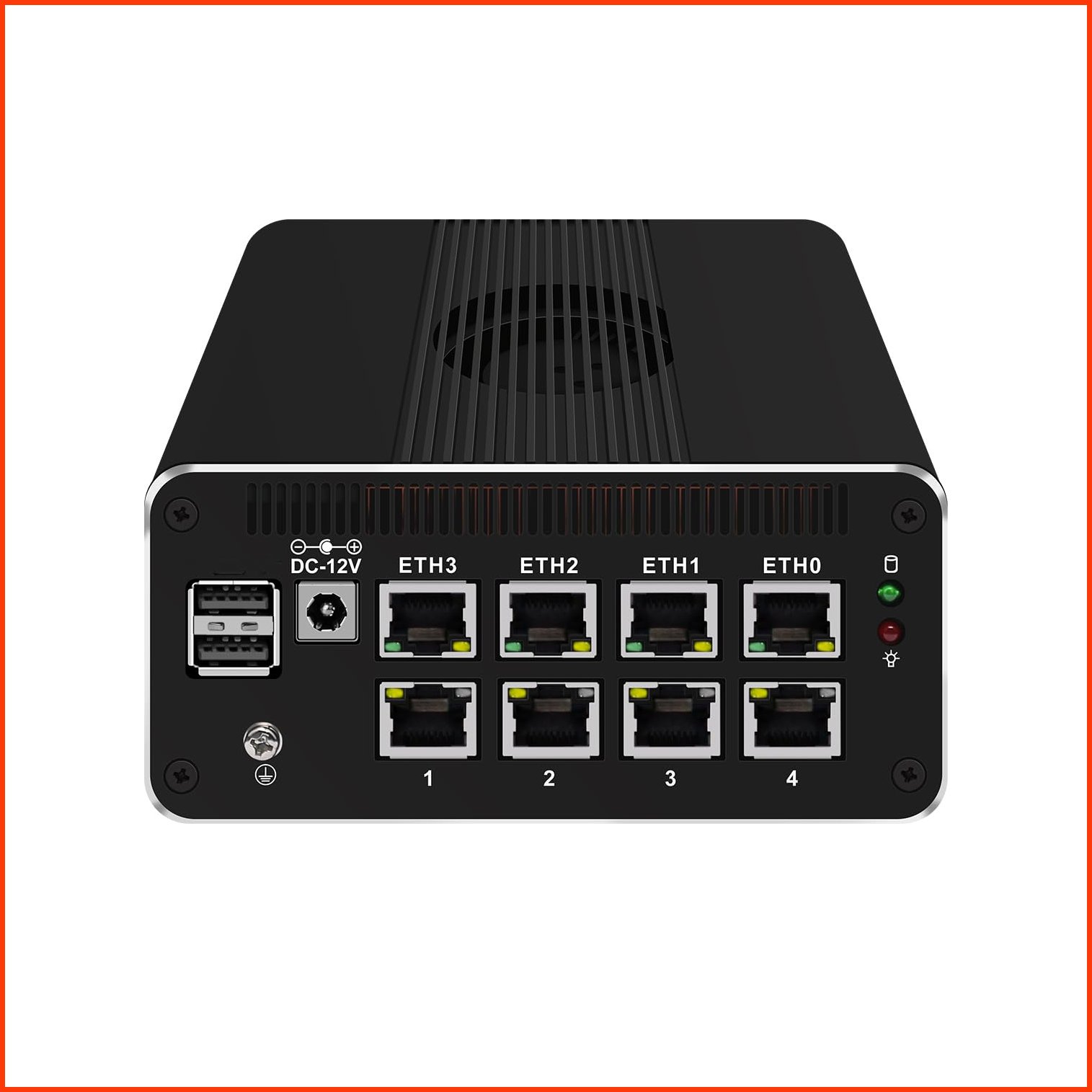 並行輸入品HUNSN Micro Firewall Appliance Mini PC OPNsense VPN Router PC Intel N200 RJ51k 8 x 2.5GbE I226-V Type-